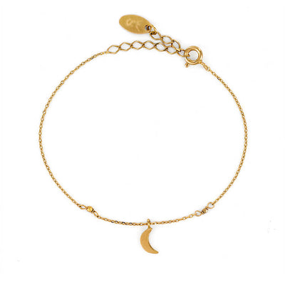 Bracelet créateur de bijoux fantaisie Stalactite Paris. Bracelet Baby Moon en vermeil