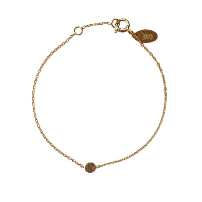Bracelet créateur de bijoux fantaisie et couture Stalactite Paris. Bracelet Mini Pastille en vermeil (argent plaqué or)